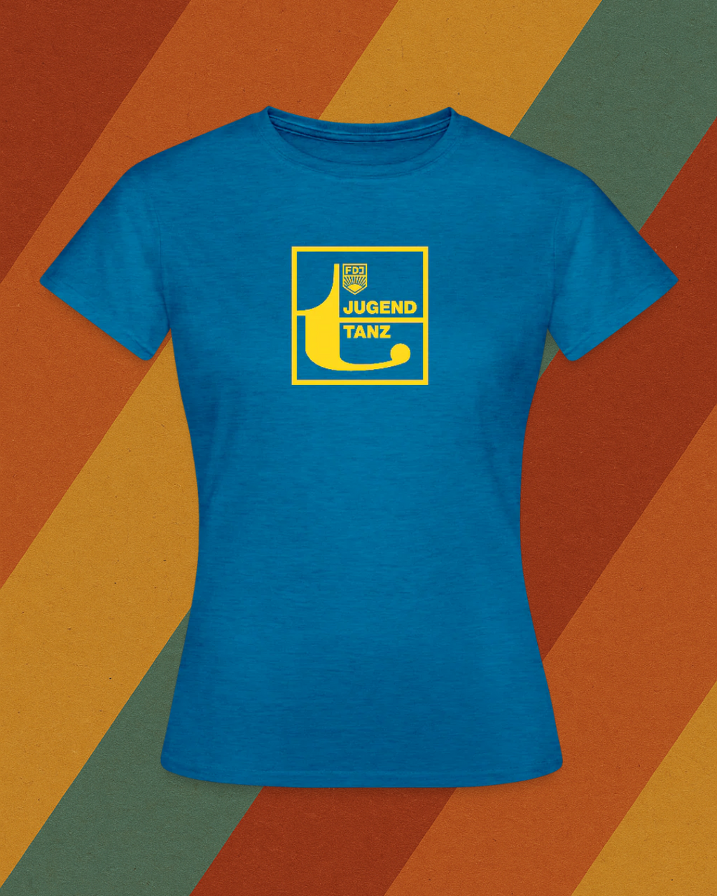 FDJ Jugendtanz Damen T-Shirt – Originaldesign aus der DDR-Tanzkultur