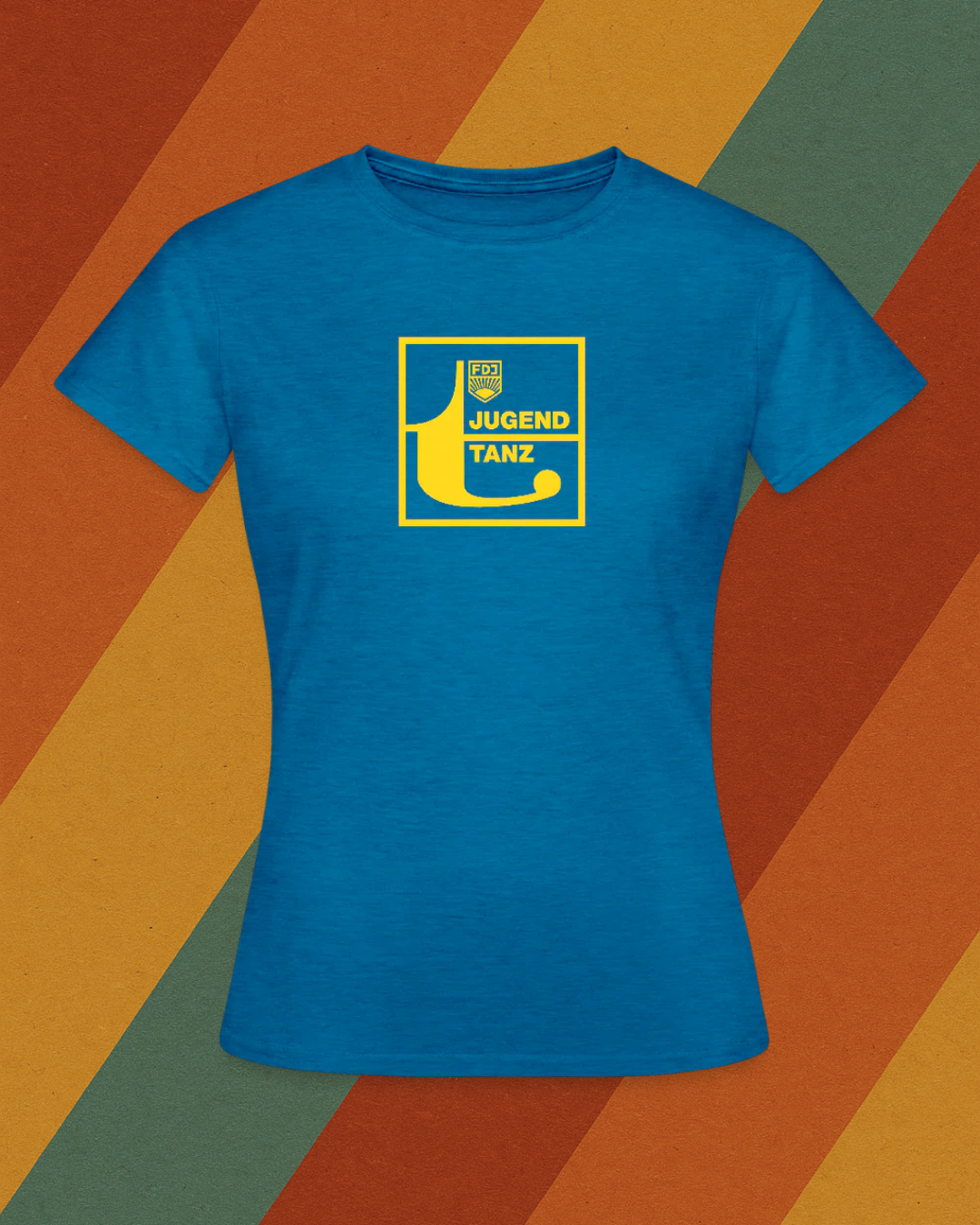 FDJ Jugendtanz Damen T-Shirt – Originaldesign aus der DDR-Tanzkultur