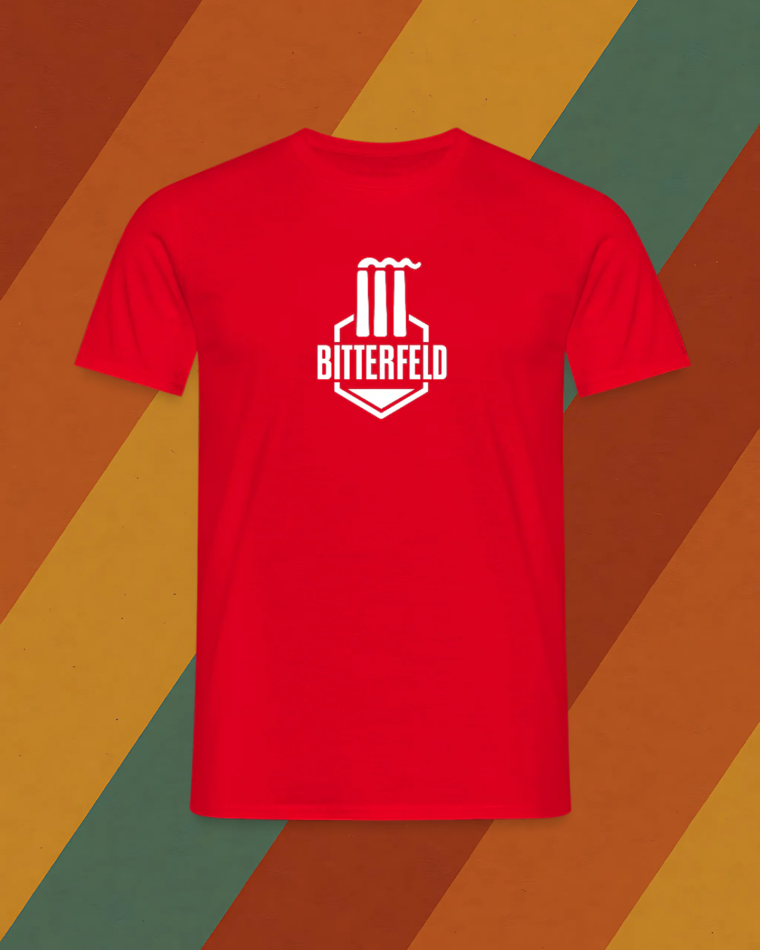 Bitterfeld Herren T-Shirt mit Industrie-Design im Retro DDR Stil