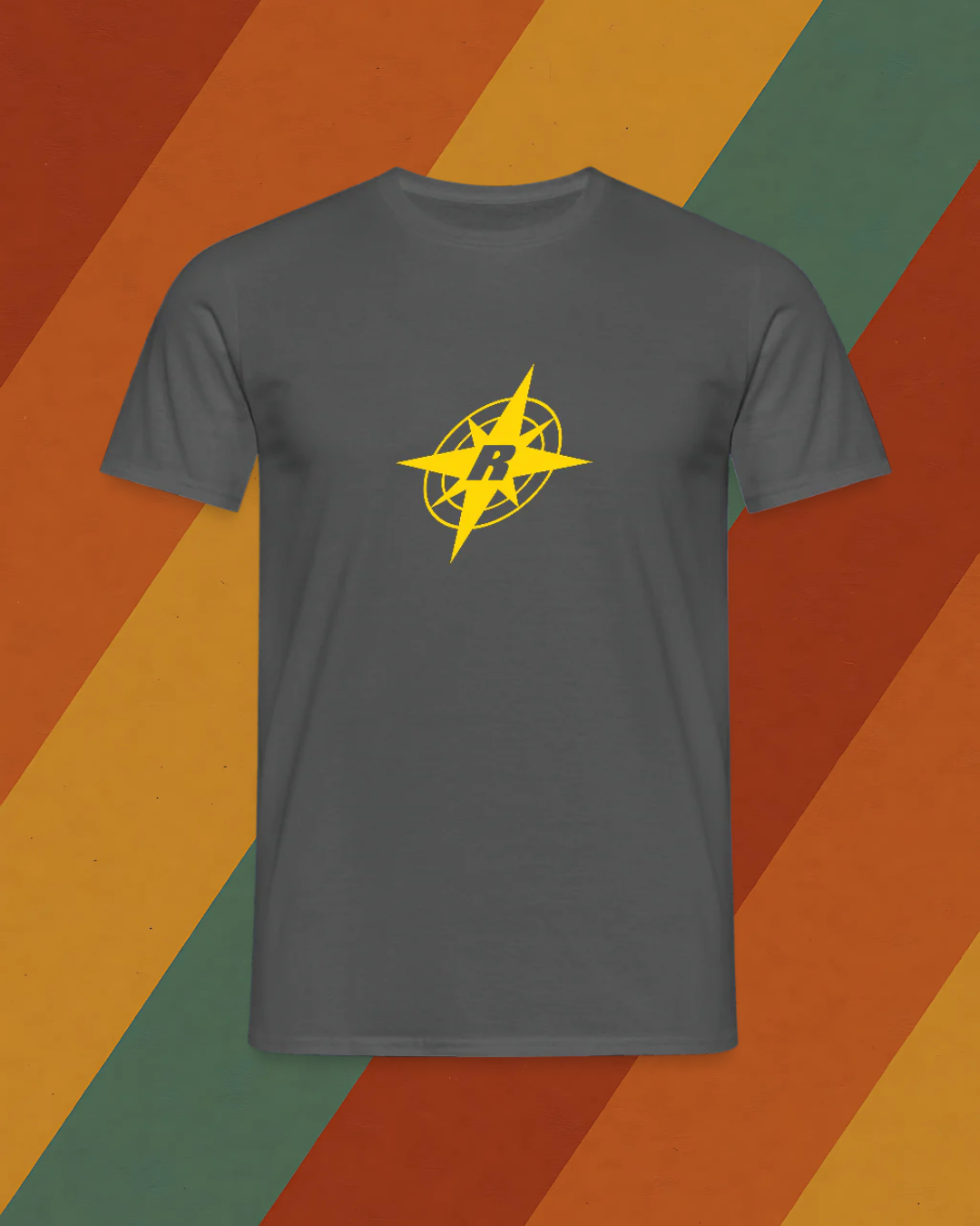 ROBOTRON Herren T-Shirt mit DDR Retro Logo aus der Computergeschichte