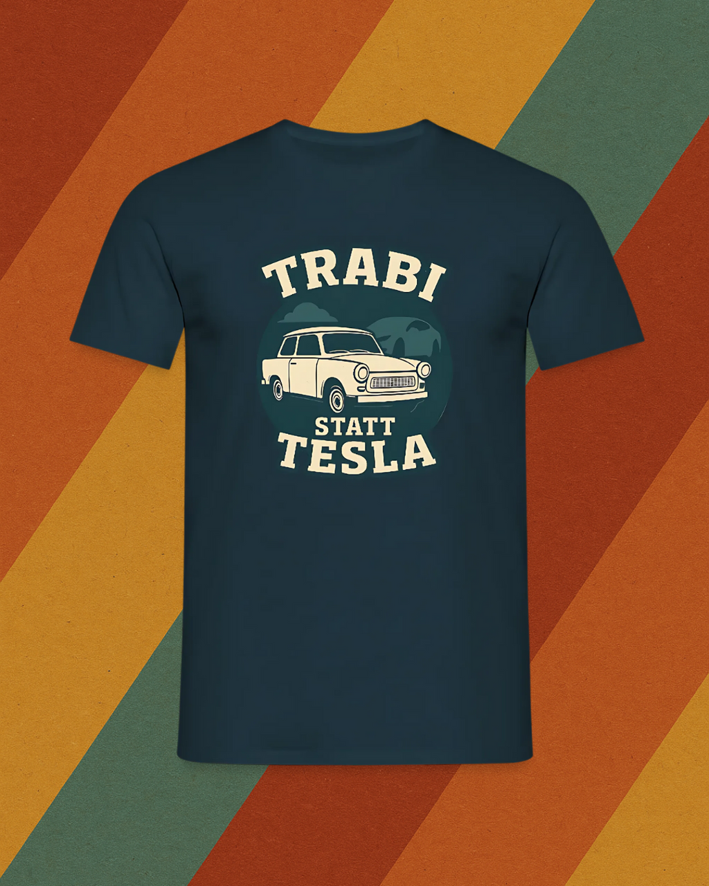 "TRABI STATT TESLA" Männer T-Shirt