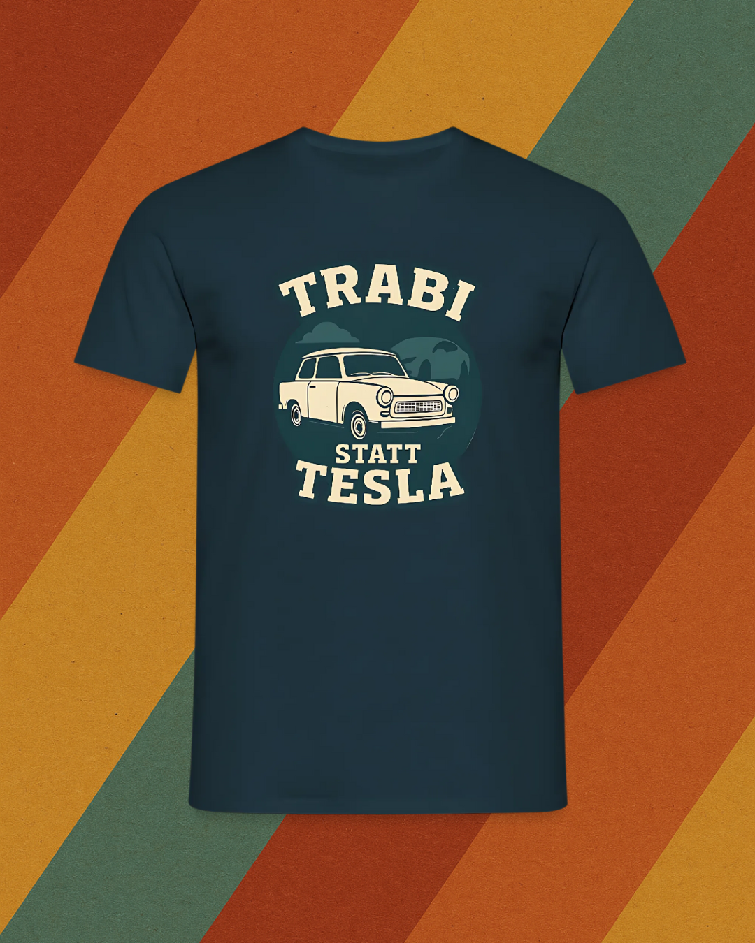 TRABI STATT TESLA T-Shirt DDR Kult