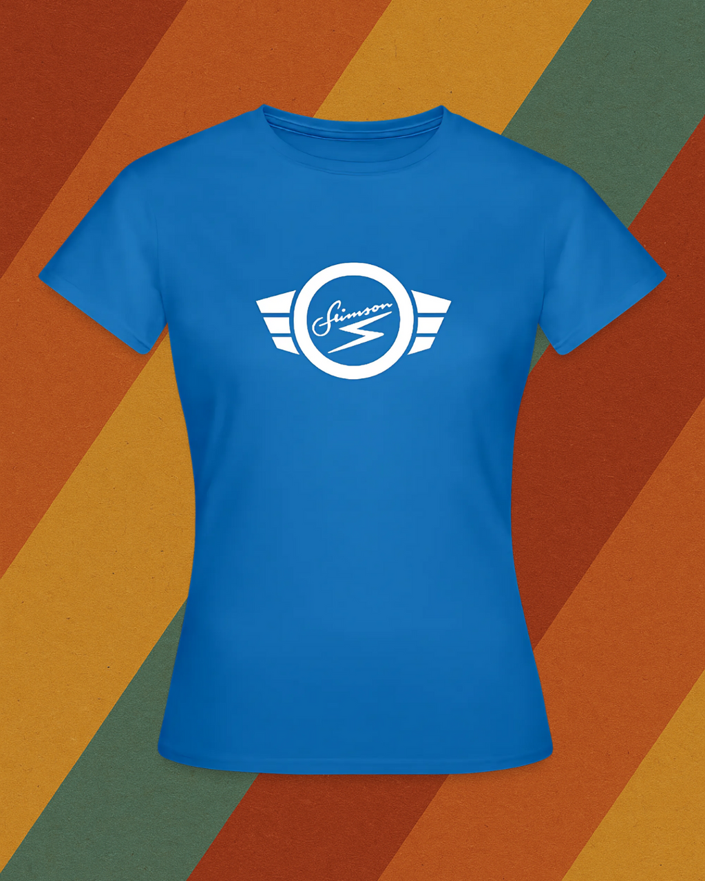 Simson Damen T-Shirt mit klassischem DDR Flügellogo