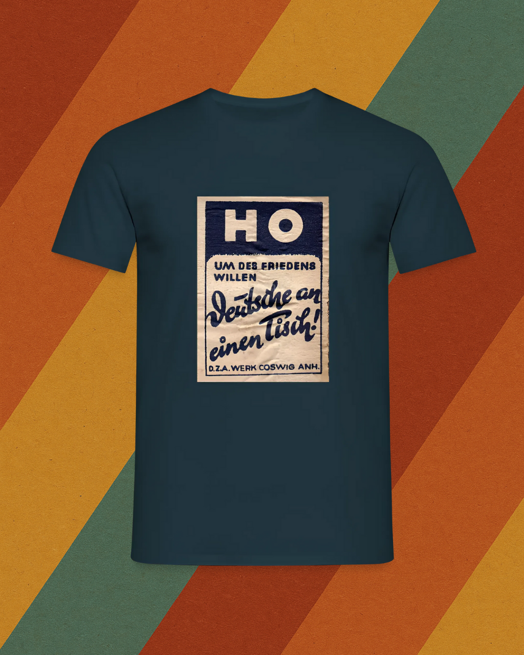 DDR T-Shirt – HO Plakat „Deutsche an einen Tisch“