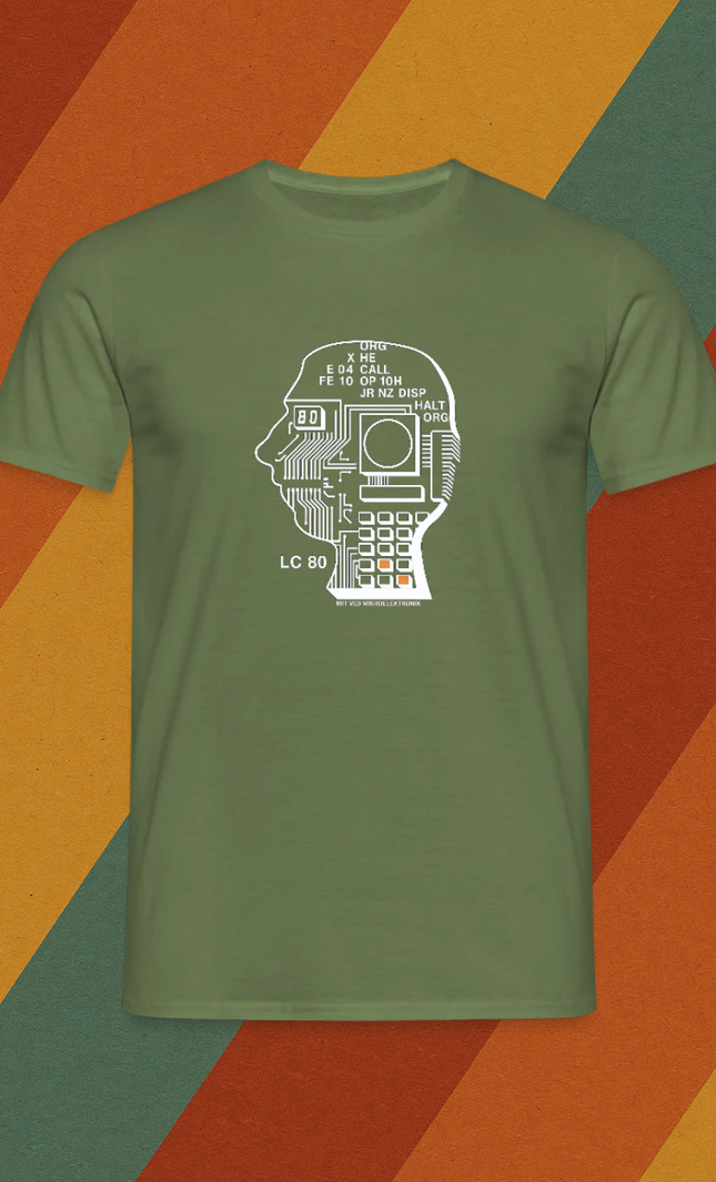 LC80 Herren T-Shirt – DDR Mikroelektronik trifft Retro Future Design