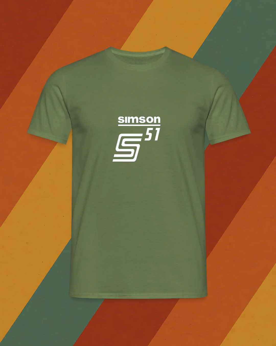 Simson S51 Herren T-Shirt mit DDR Kultmoped Logo