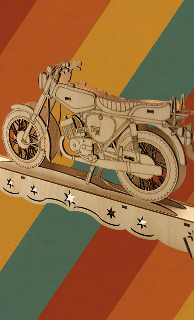 Ostalgie Schwibbogen Simson S51