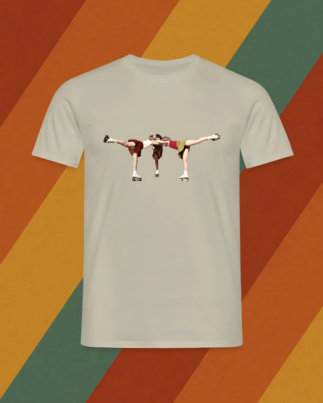 DDR T-Shirt – Rollschuh-Mädchen im Gleichklang
