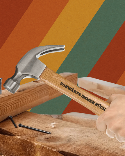 DDR Hammer Vorwärts Immer Gravur