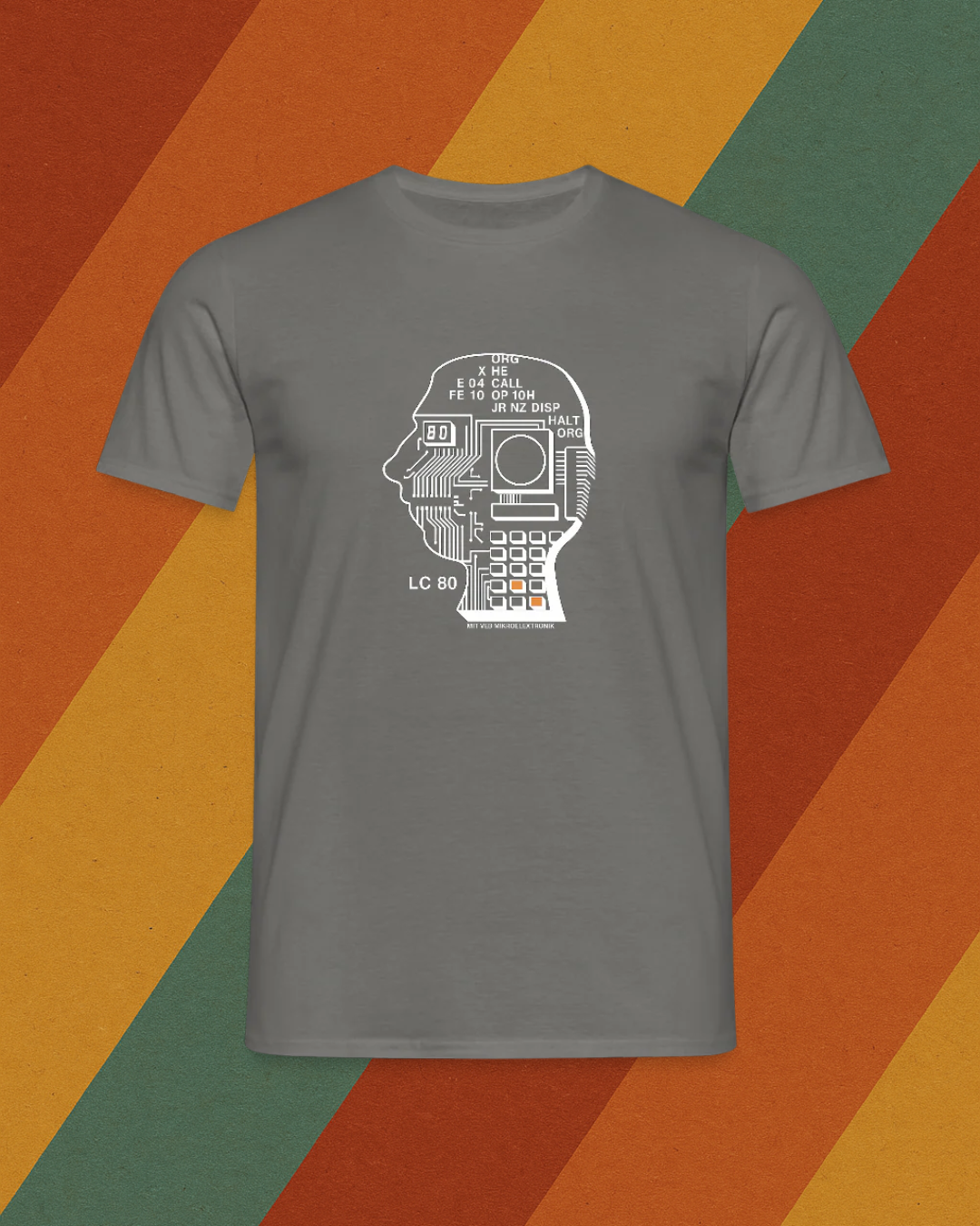 LC80 Herren T-Shirt – DDR Mikroelektronik trifft Retro Future Design