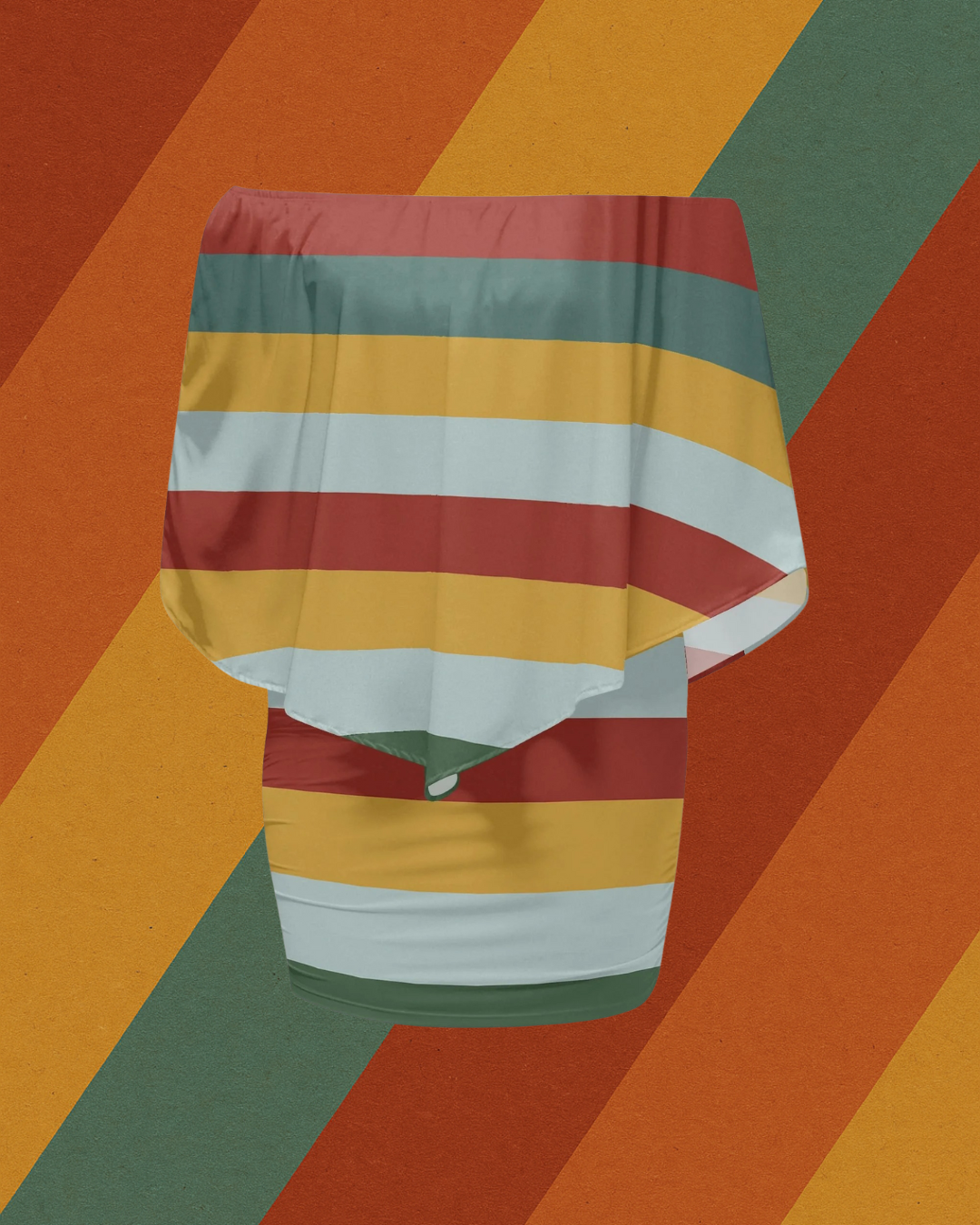 DDR-Retro-Streifen Kleid