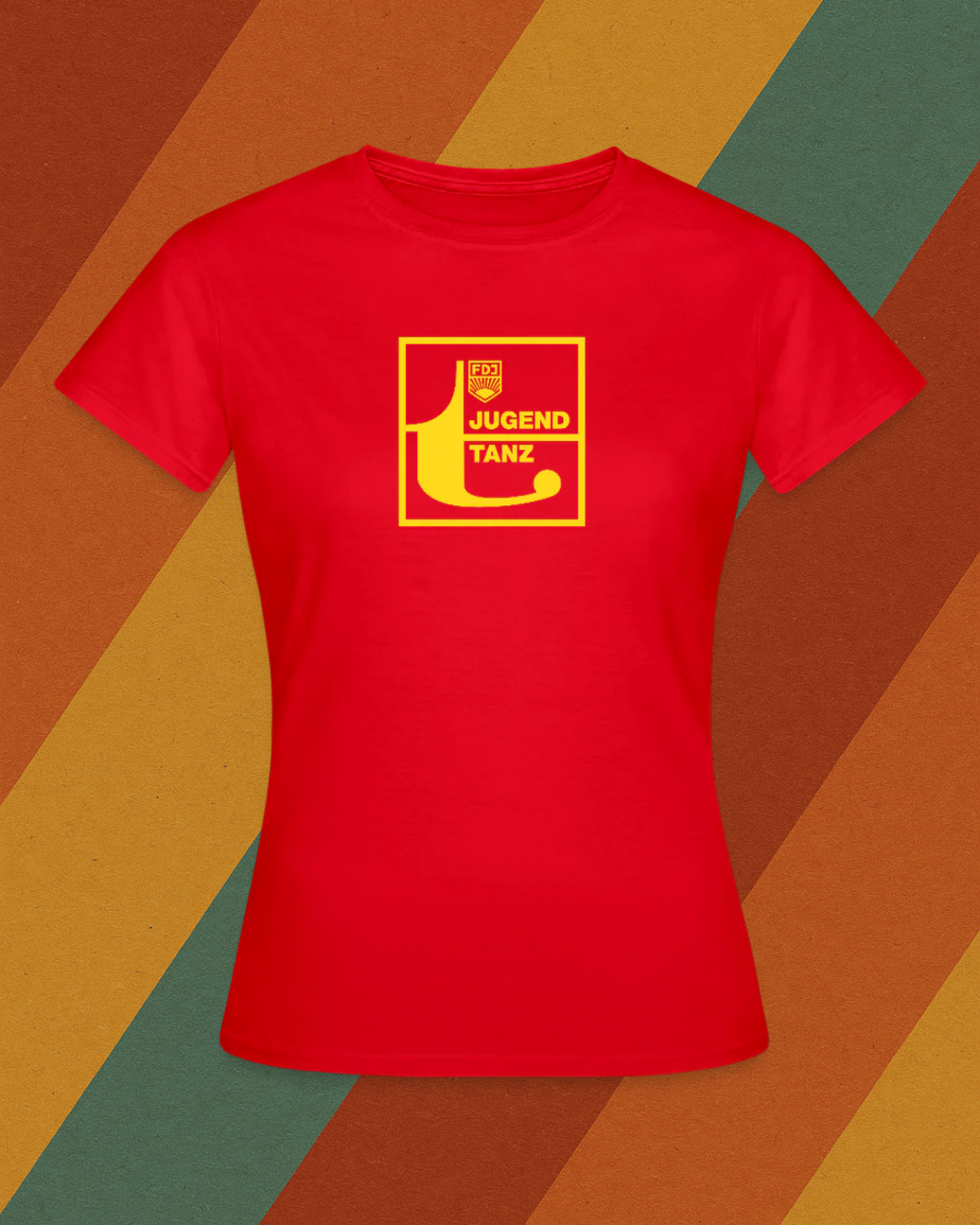FDJ Jugendtanz Damen T-Shirt – Originaldesign aus der DDR-Tanzkultur
