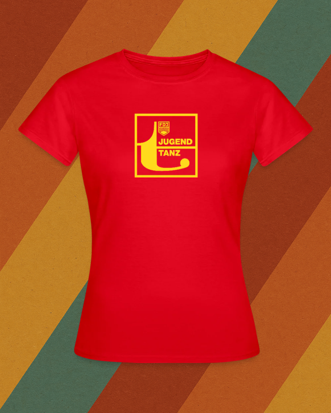 FDJ Jugendtanz Damen T-Shirt – Originaldesign aus der DDR-Tanzkultur