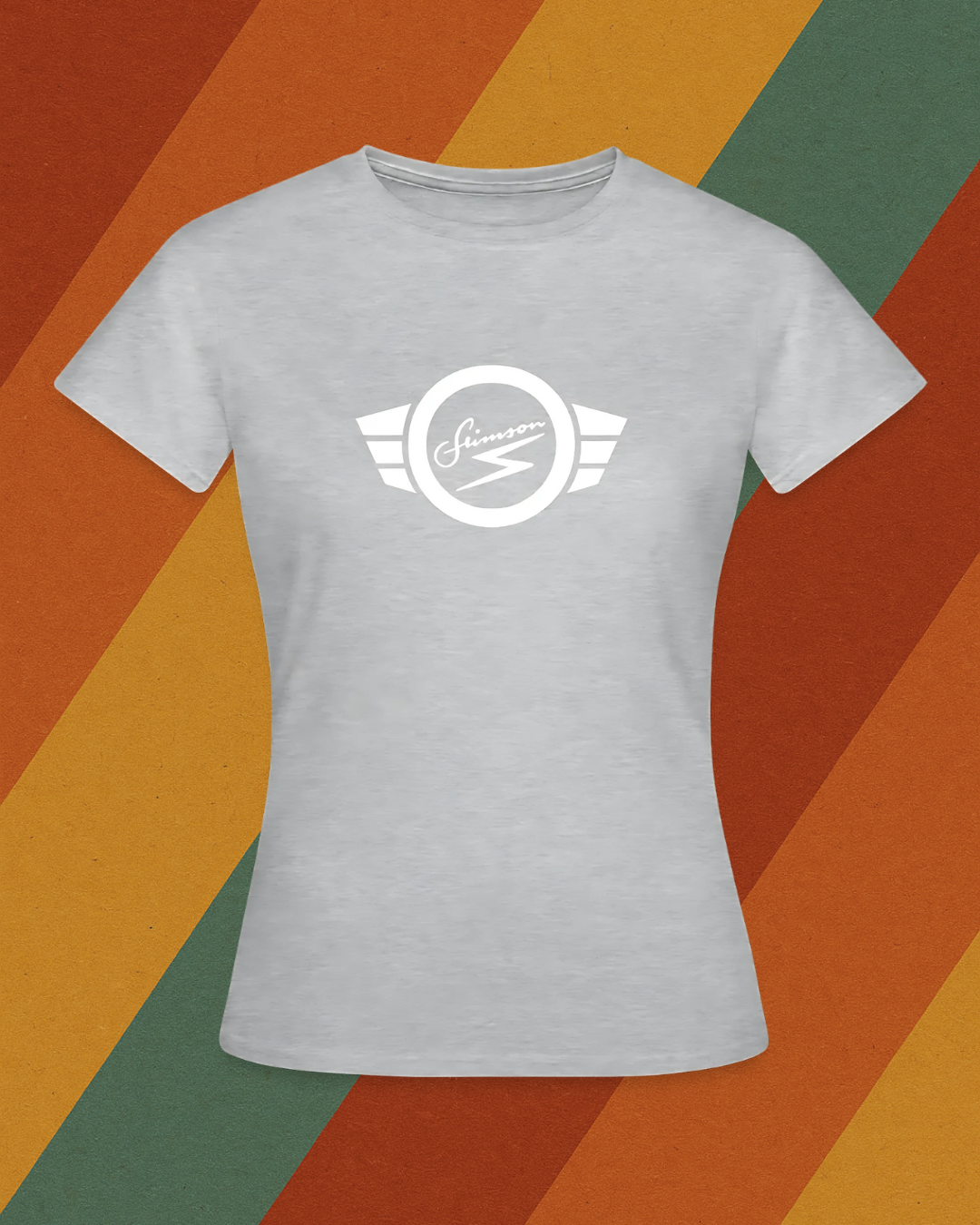 Simson Damen T-Shirt mit klassischem DDR Flügellogo