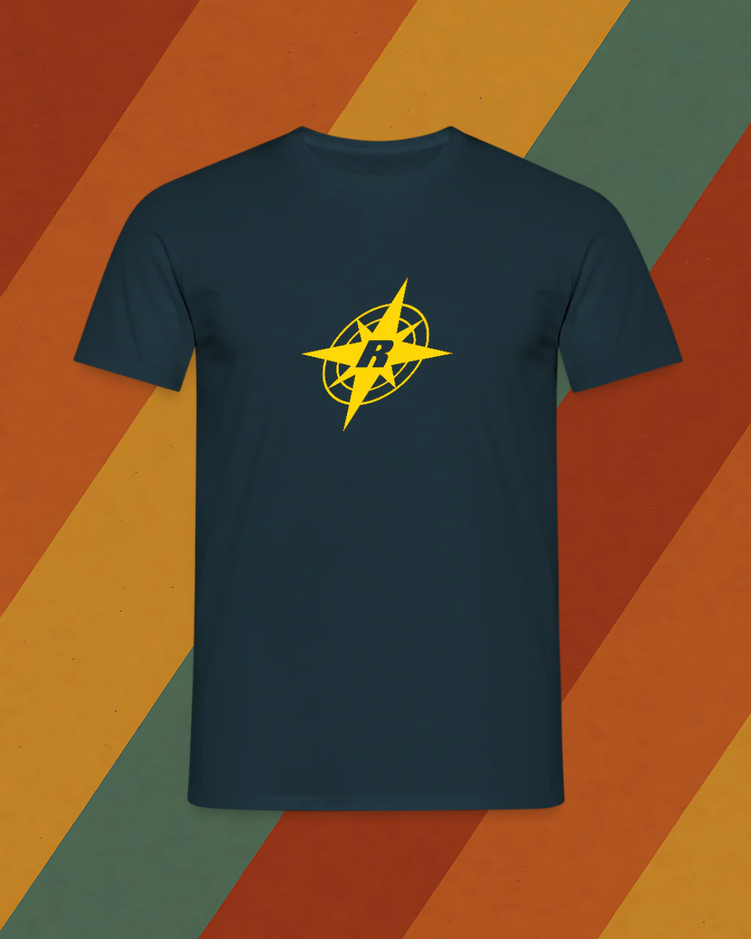 ROBOTRON Herren T-Shirt mit DDR Retro Logo aus der Computergeschichte