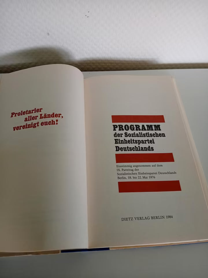 Programm der SED – Dietz Verlag Berlin 1984