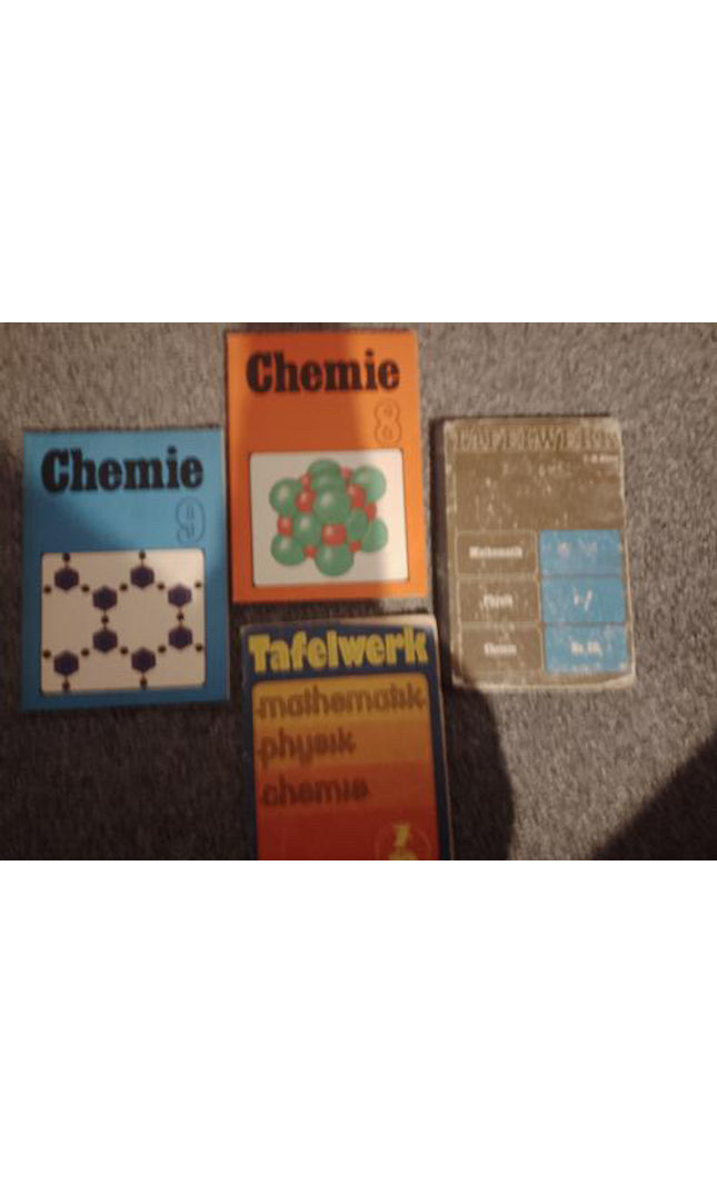 Chemie & Tafelwerk – DDR-Schulbuchsammlung (4 Bände)