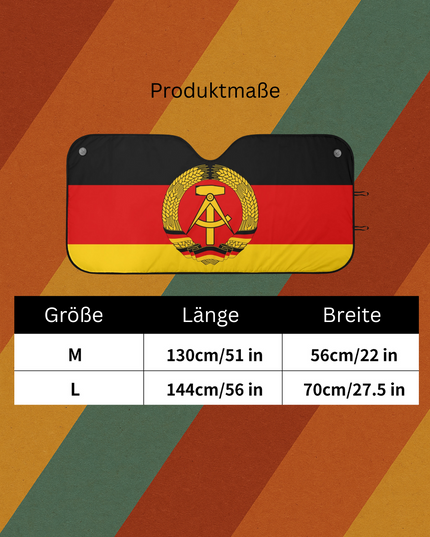 DDR Auto Schneeschutz mit Fahne