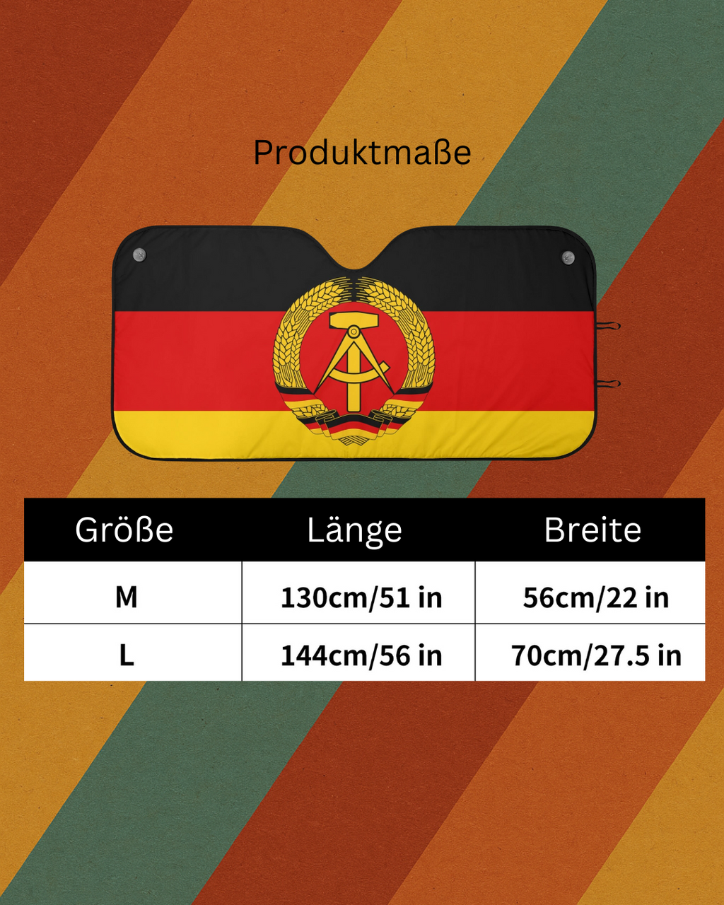 DDR Auto Schneeschutz mit Fahne