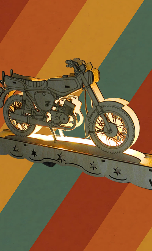 Ostalgie Schwibbogen Simson S51