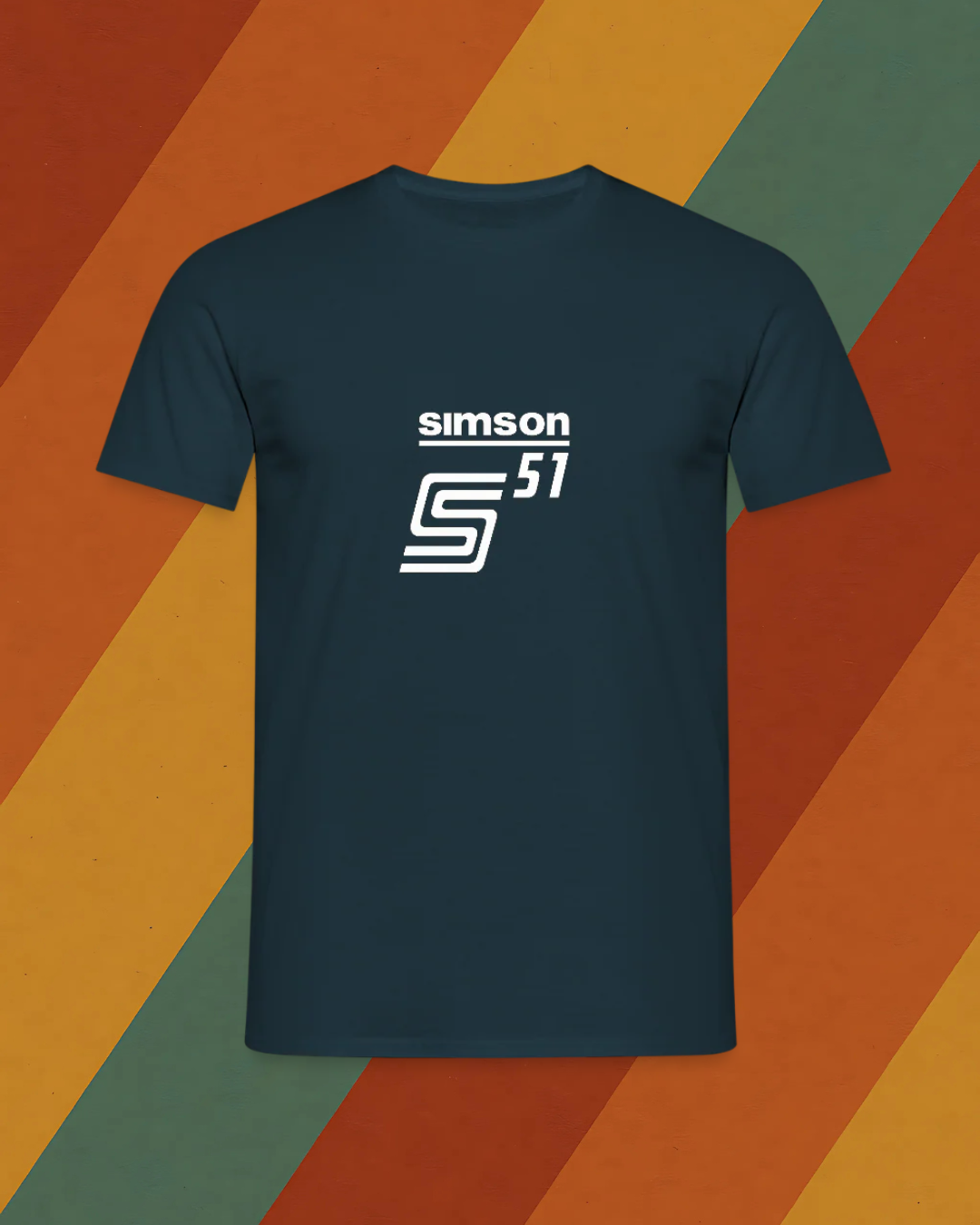 Simson S51 Herren T-Shirt mit DDR Kultmoped Logo