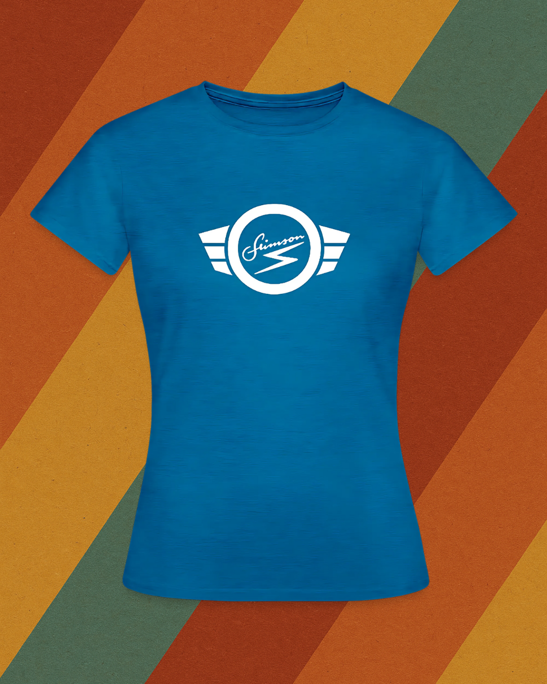 Simson Damen T-Shirt mit klassischem DDR Flügellogo
