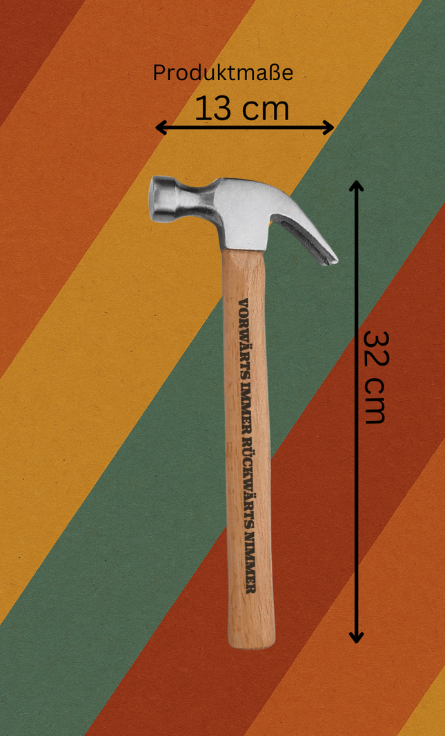 DDR Hammer Vorwärts Immer Gravur