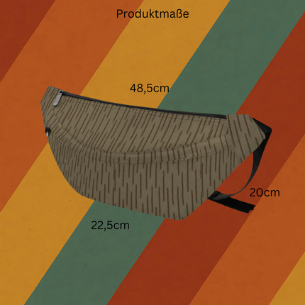 DDR Bauchtasche Einstrich Keinstrich Produktansicht
