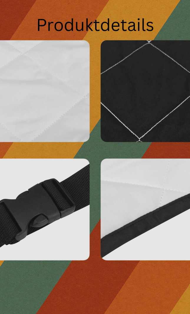 DDR Autoschutzdecke für Hunde mit Fahne