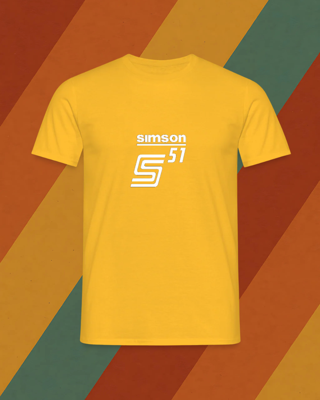 Simson S51 Herren T-Shirt mit DDR Kultmoped Logo