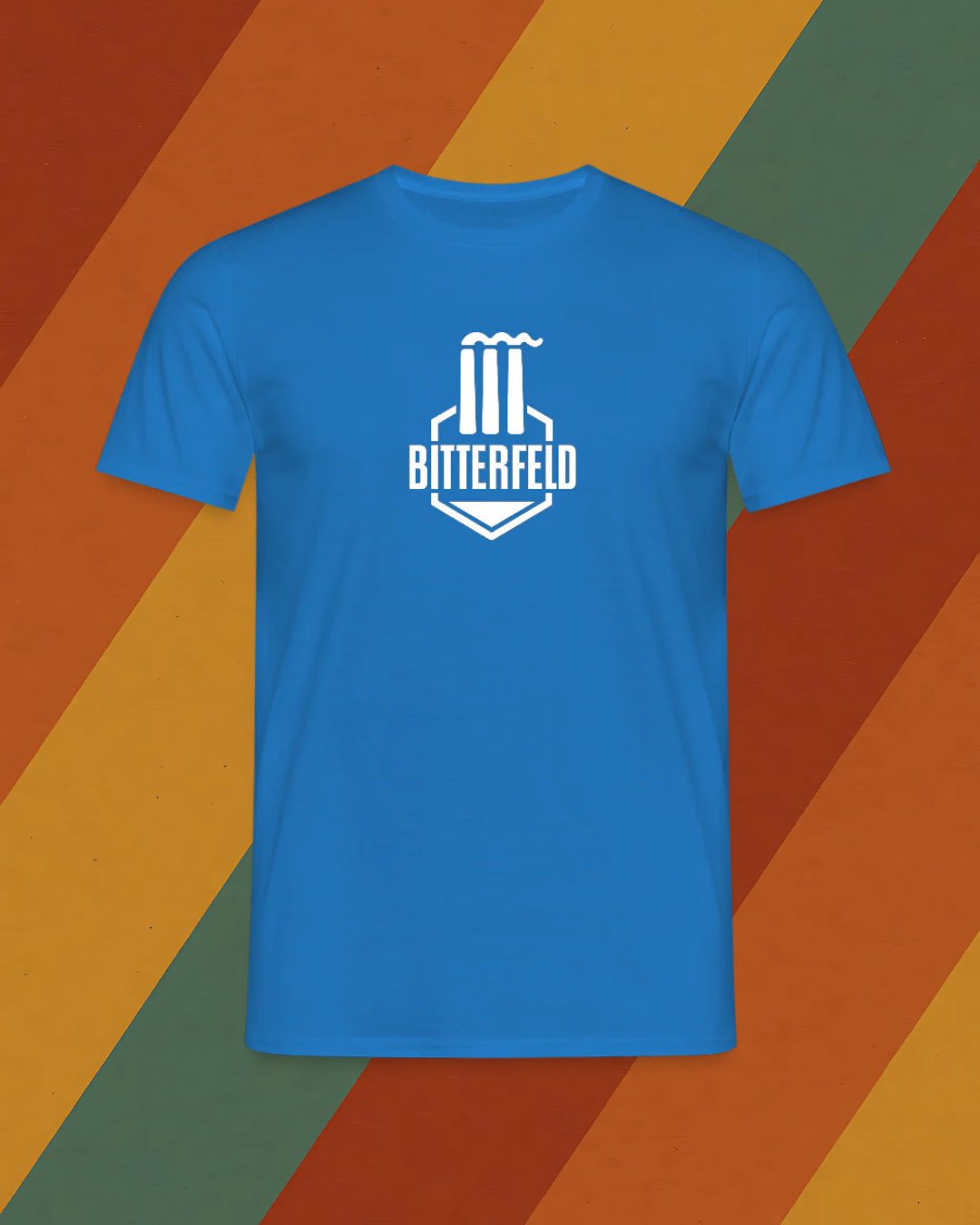 Bitterfeld Herren T-Shirt mit Industrie-Design im Retro DDR Stil