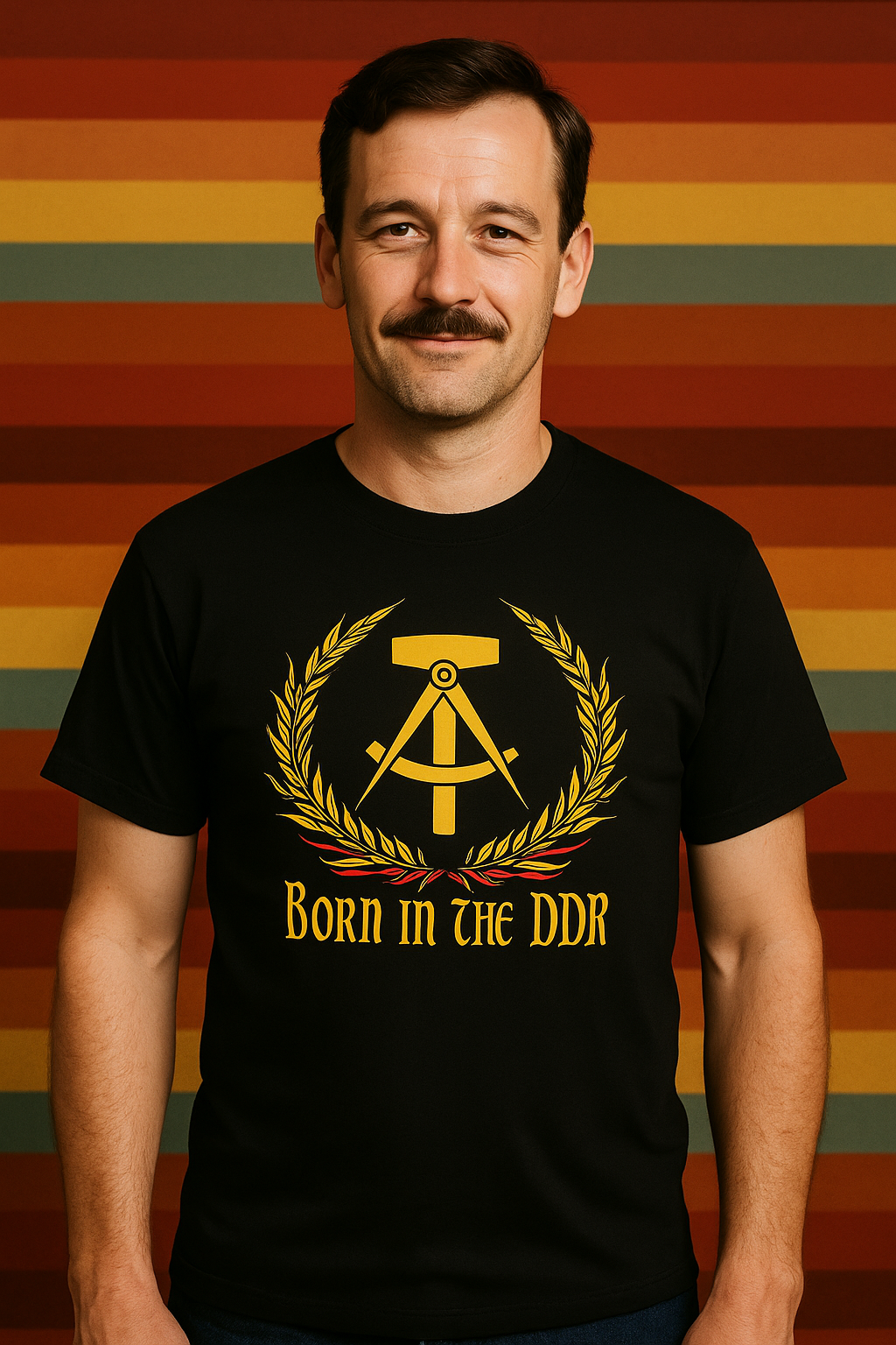 Born in the DDR T-Shirt – Ossi Wessi Mauerwitz und Ost-Funzone