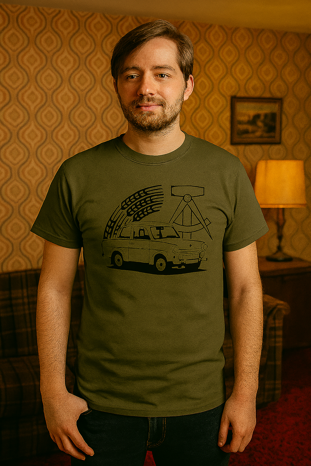 Trabant 601 T-Shirt – Kultauto der DDR auf der Brust
