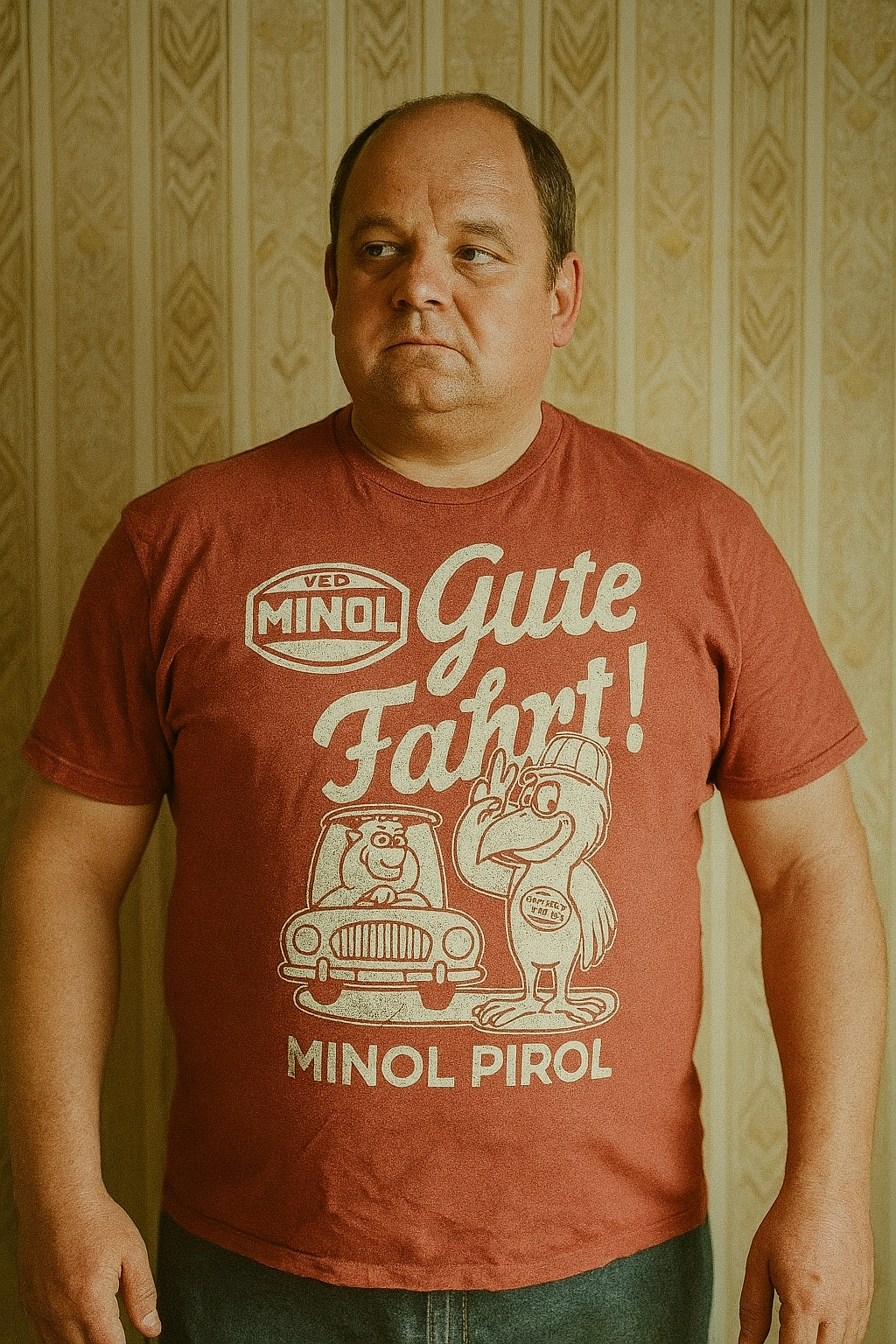MINOL Pirol T-Shirt – Gute Fahrt mit dem Kultvogel der DDR