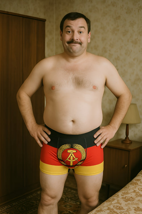 DDR Boxershorts – Im nostalgischen Flaggen-Design