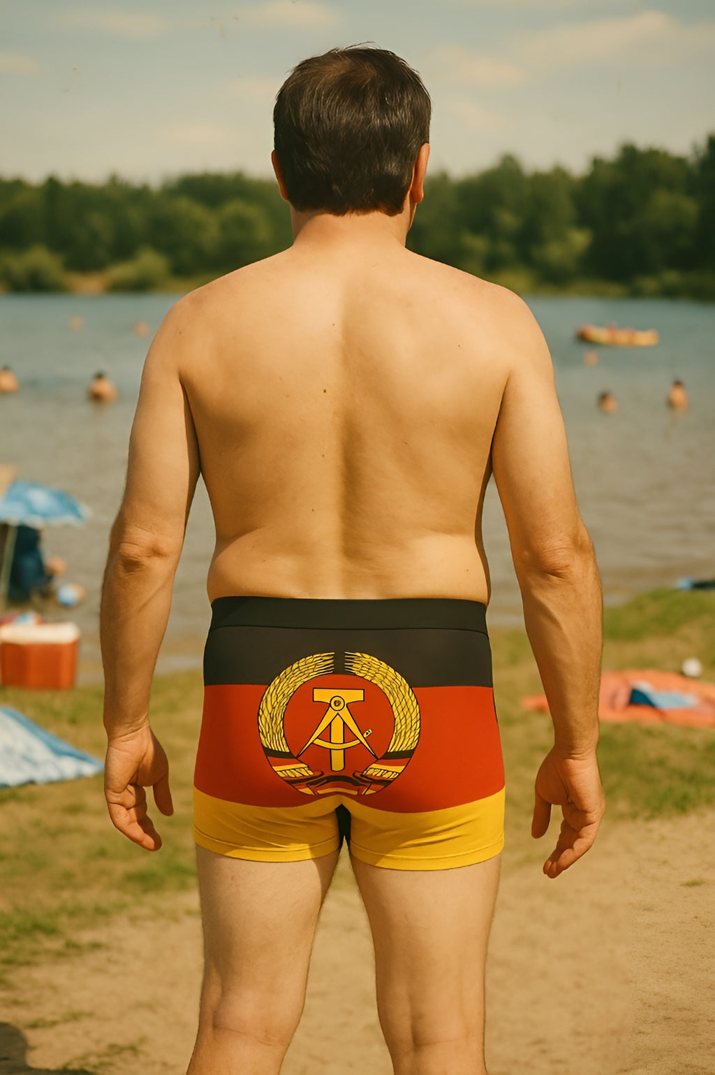 DDR Boxershorts – Im nostalgischen Flaggen-Design