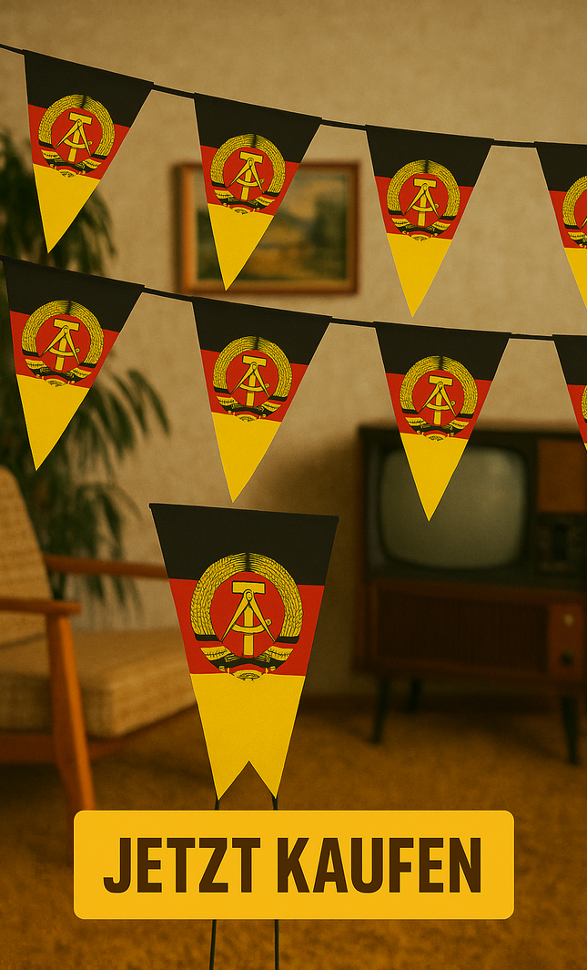 DDR Flagge für Party