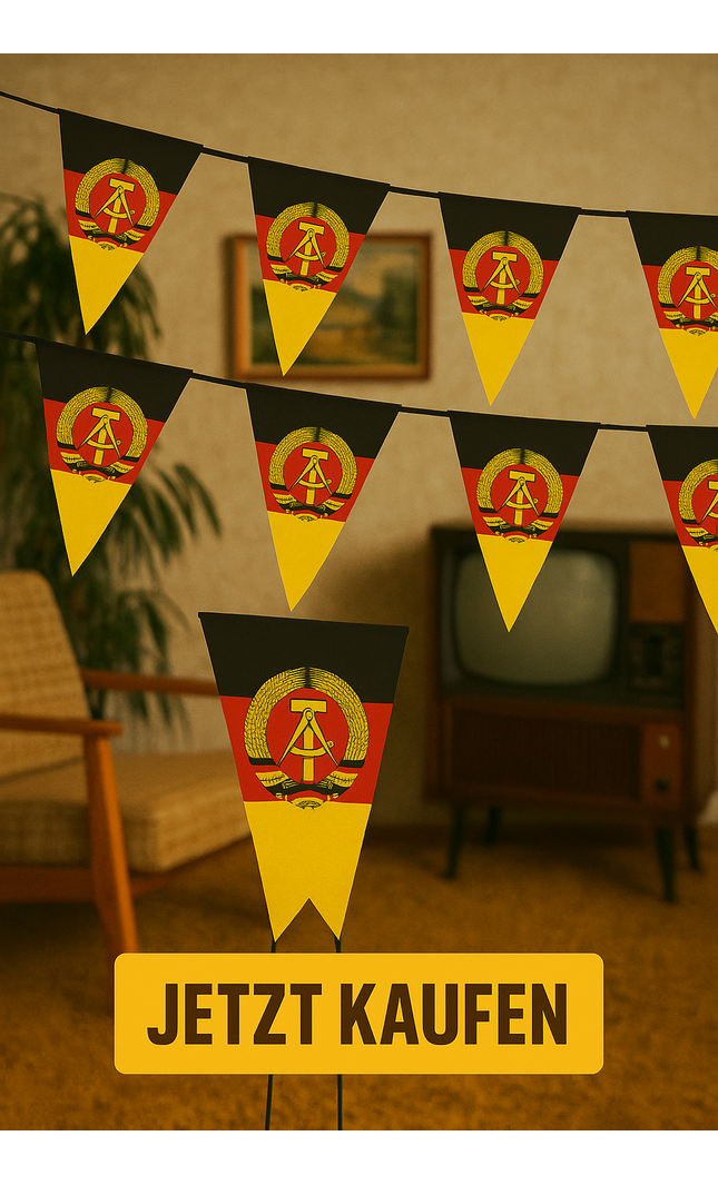 DDR Flagge für Party