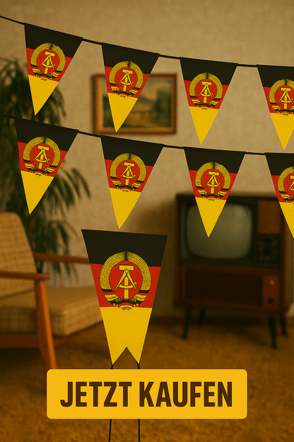 DDR Flagge für Party