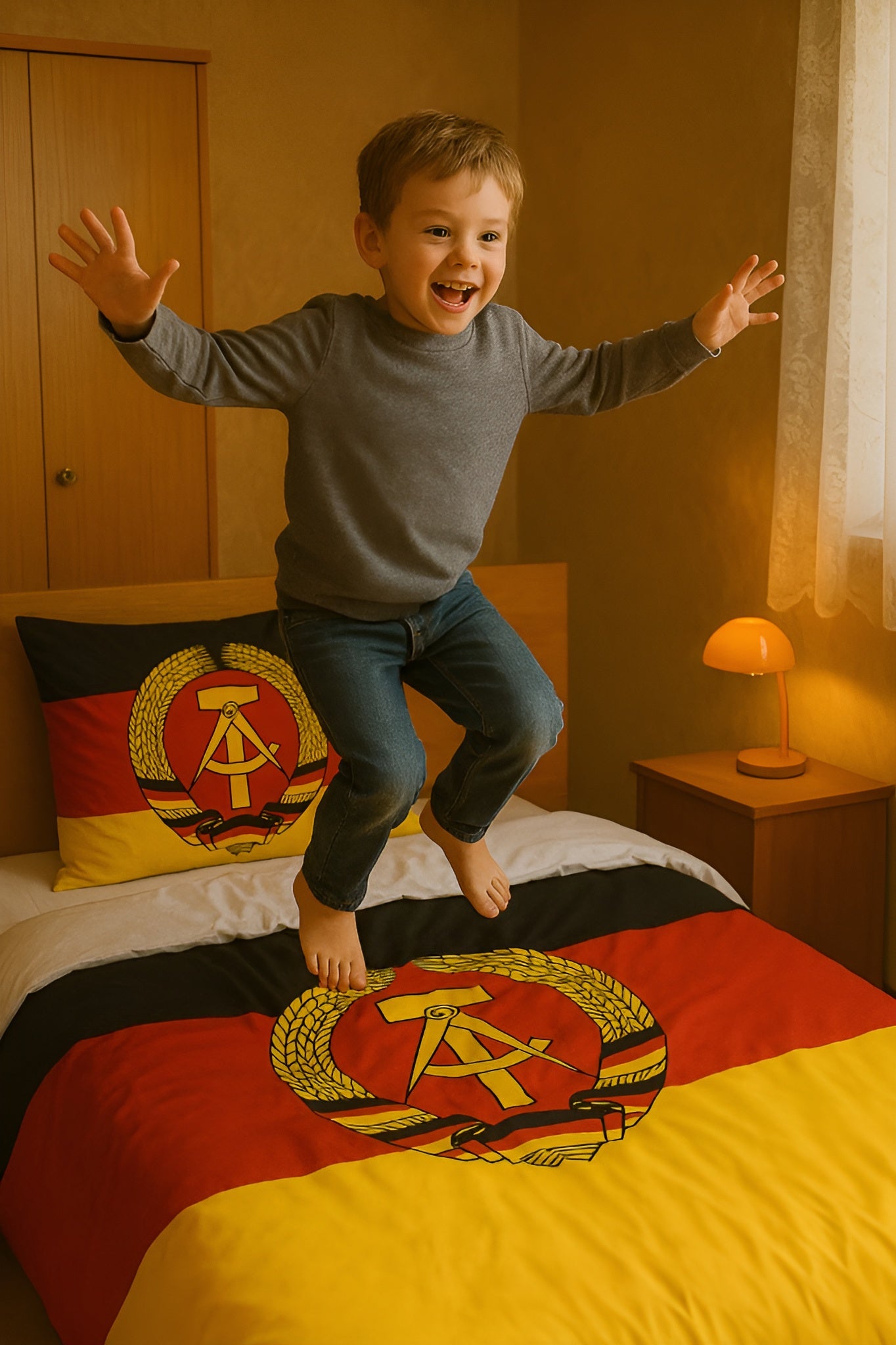 DDR Bettwäsche – Staatswappen-Design