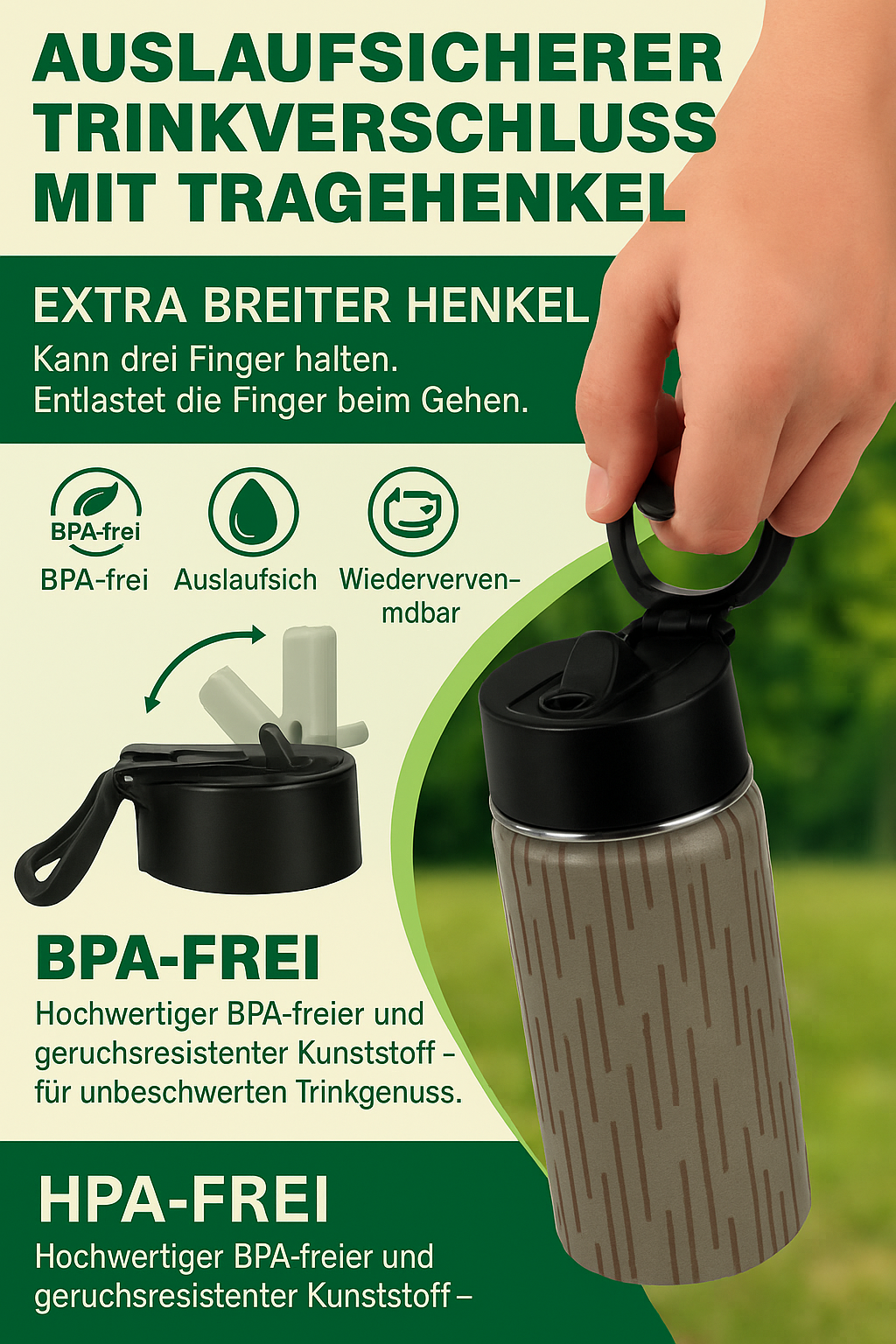 NVA Trinkflasche Einstrich Keinstrich Tarnung