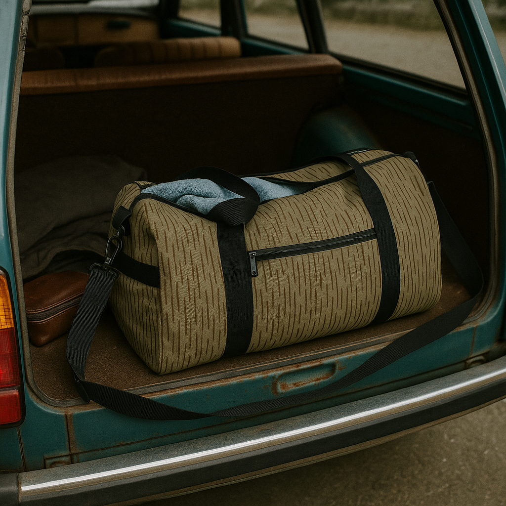 NVA Sporttasche mit Schuhfach – Kompakte Duffle Bag im Einstrich-Keinstrich-Muster