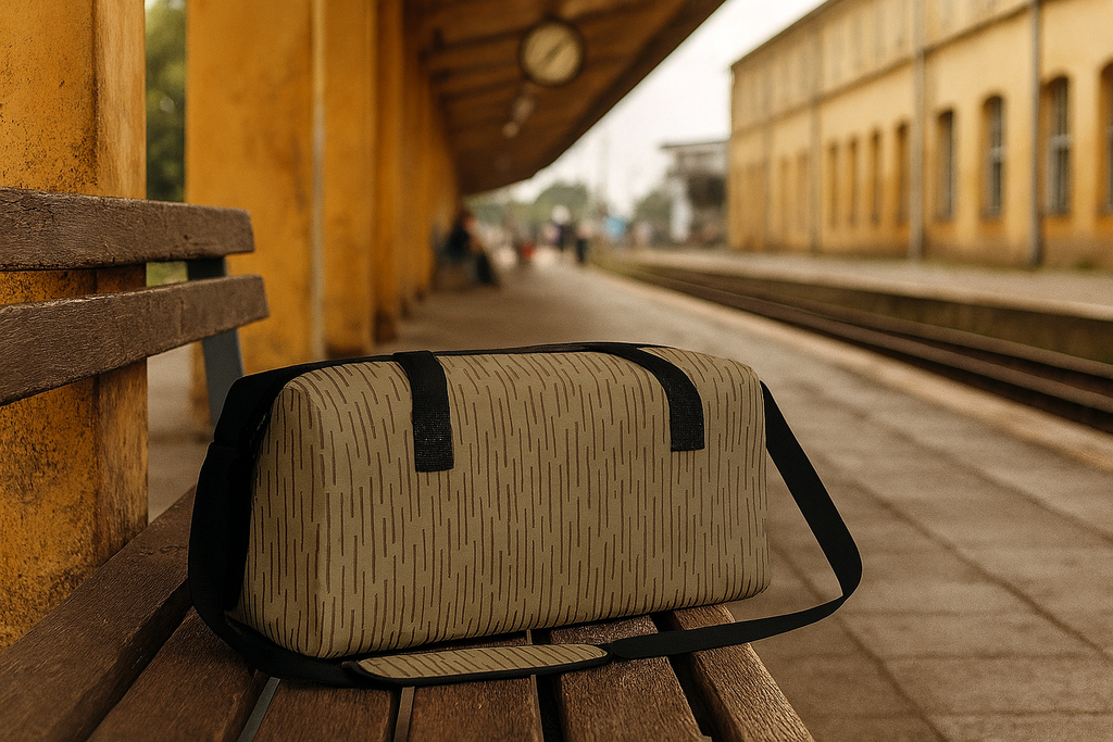 DDR Reisetasche Einstrich-Keinstrich – Große Duffle Bag im NVA-Stil