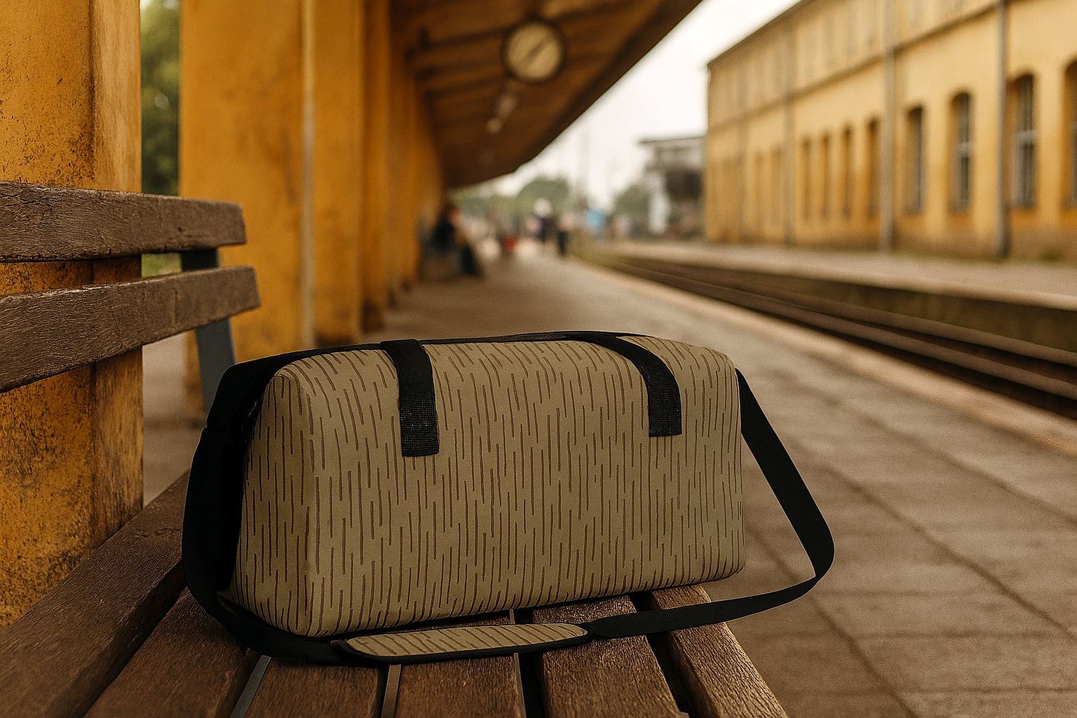 DDR Reisetasche Einstrich-Keinstrich – Große Duffle Bag im NVA-Stil
