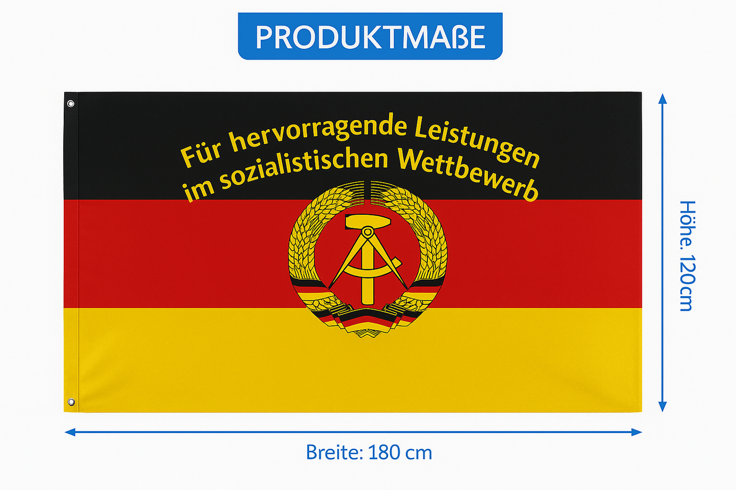 🚩 DDR Flagge – Sozialistischer Wettbewerb