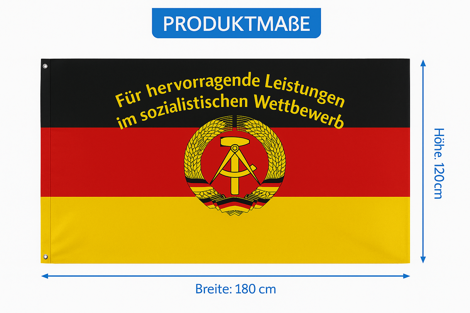 🚩 DDR Flagge – Sozialistischer Wettbewerb