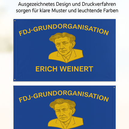 Flagge FDJ Erich Weinert