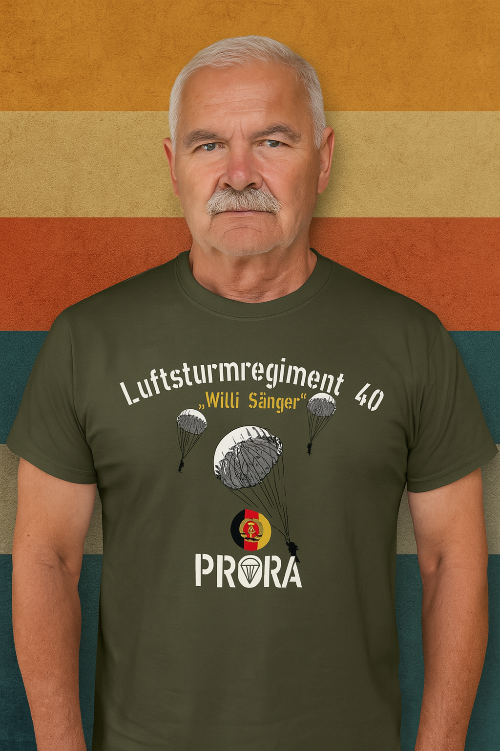 PRORA Fallschirmjäger T-Shirt – Luftsturmregiment 40 Willi Sänger