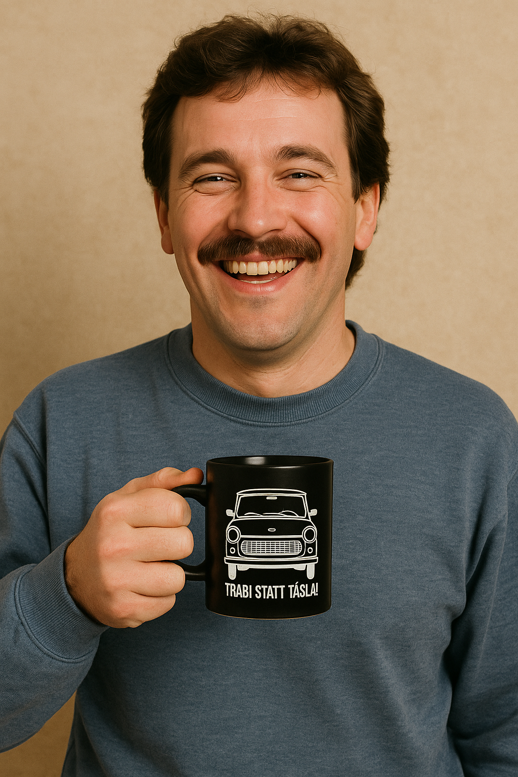 Trabi statt Tesla Tasse