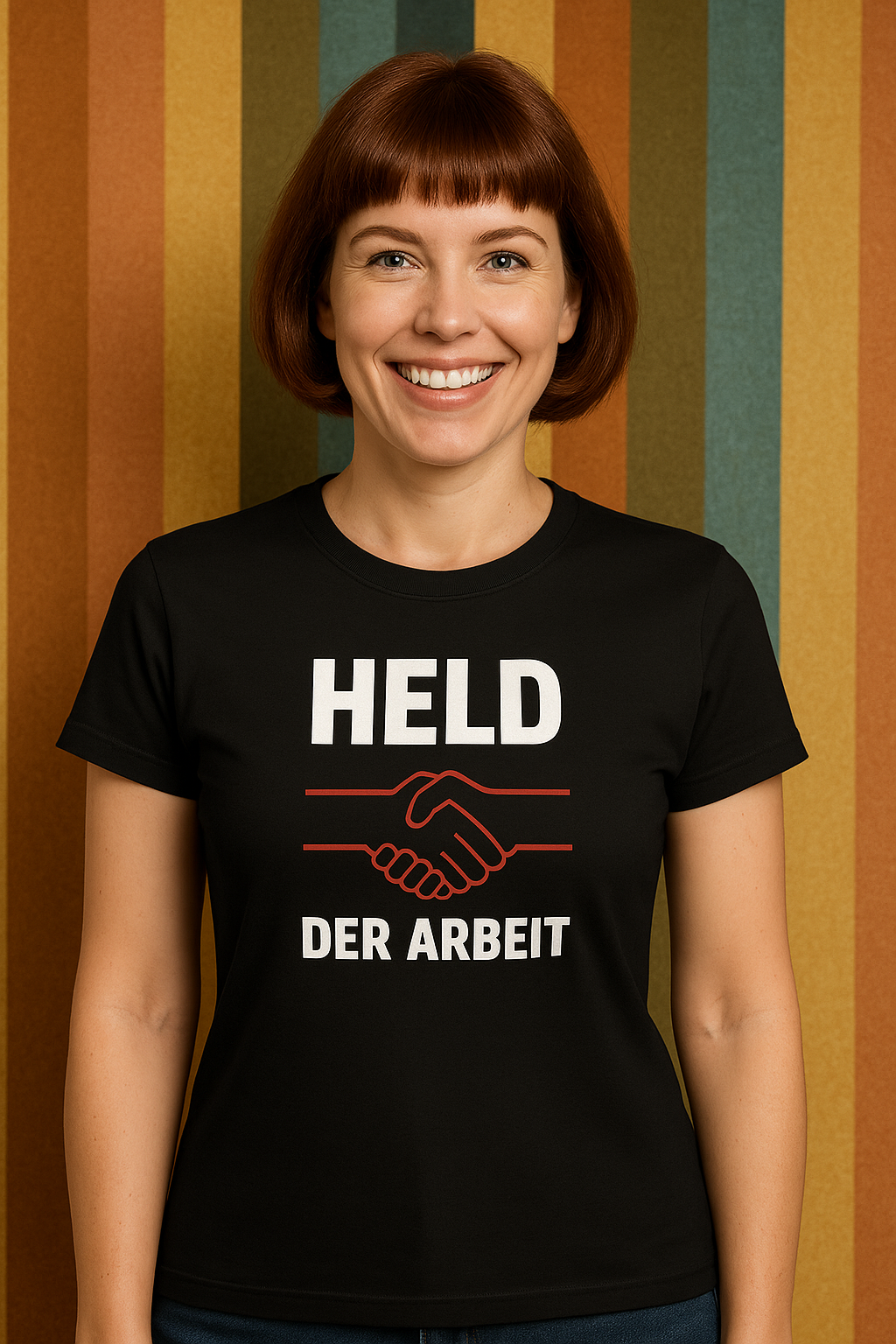 DDR Damen T-Shirt – Figurbetonter Klassiker mit Retro-Charme